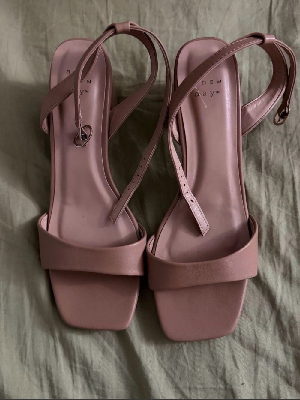 a new day Mauve Slingback Square-Toe Heels